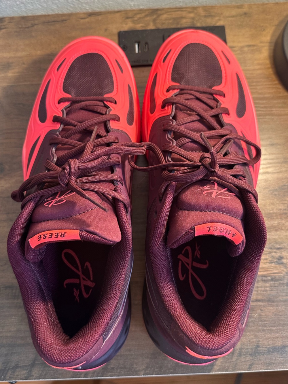 Angel Reese Reebok Engine A Sneakers in black cherry